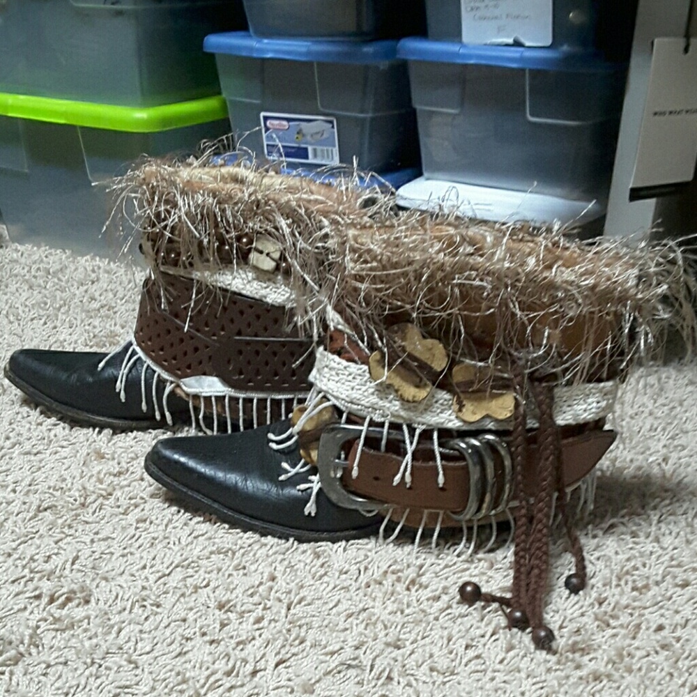 Repurposed Nine West boots